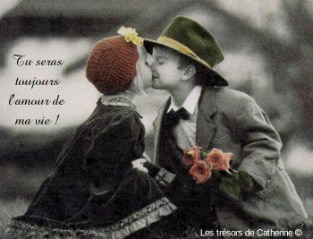 Déclaration couple d'enfants amoureux