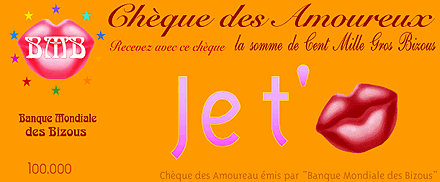 Chèque bisoussssssss