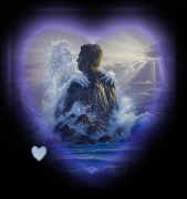 Coeur couple amoureux en mer